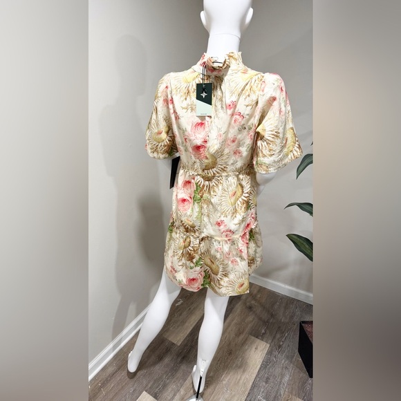 Tuckernuck Crawford Dress M Sun Faded Floral Mini Ruffle Cotton Dress NWT - Picture 11 of 13